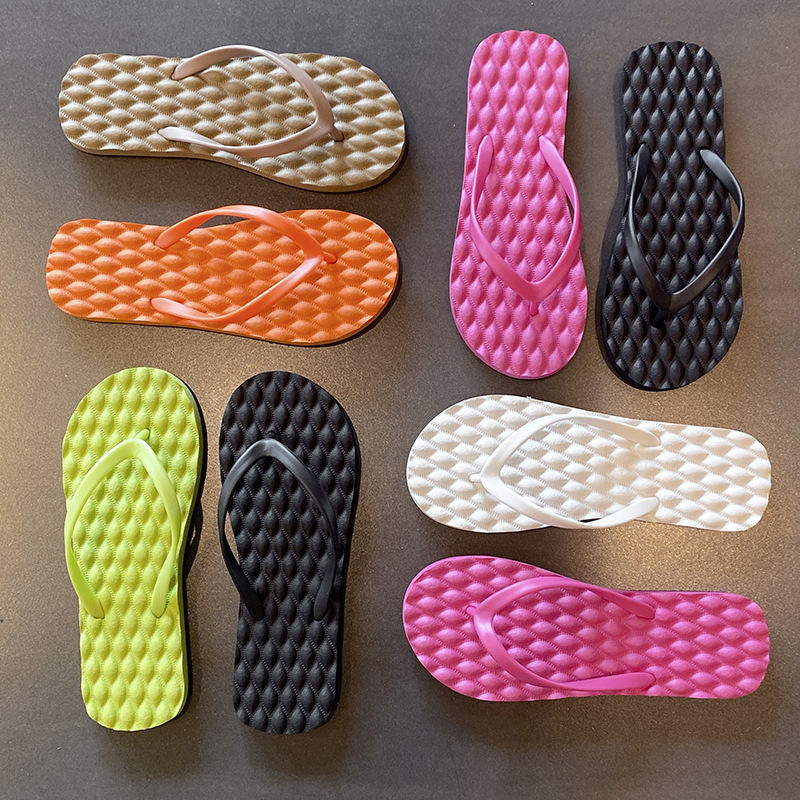 Flip-Flops for Women's Summer Outer Wear Splint Flip-Flops Swimming Fashion Flip-Flops Men's Non-Slip Bathroom Bathing Beach Seaside