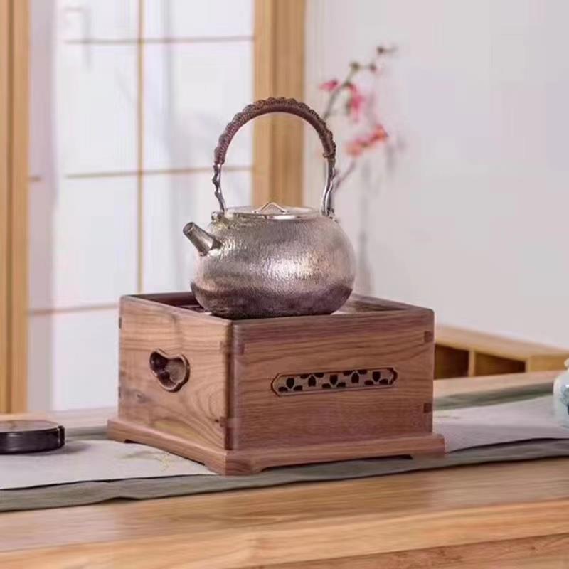 Taiwan longyinzhai North American walnut electric ceramic stove electric tea stove household mute water boiling tea maker small desktop