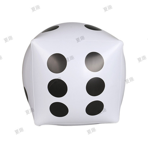 Supply of event inflatable dice PVC blowing dice KTV party toys inflatable toy sieve