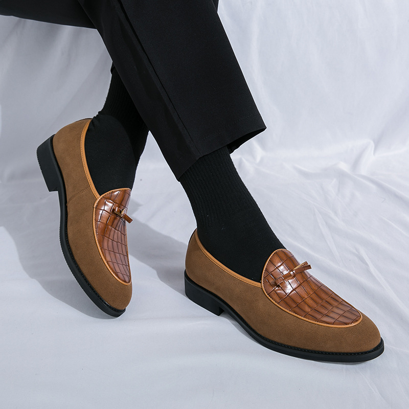 Hombres anti-peluz Lefour zapatos 2024 otoño nuevos zapatos de cuero de negocios británicos retrógrados zapatos de moda de hombre