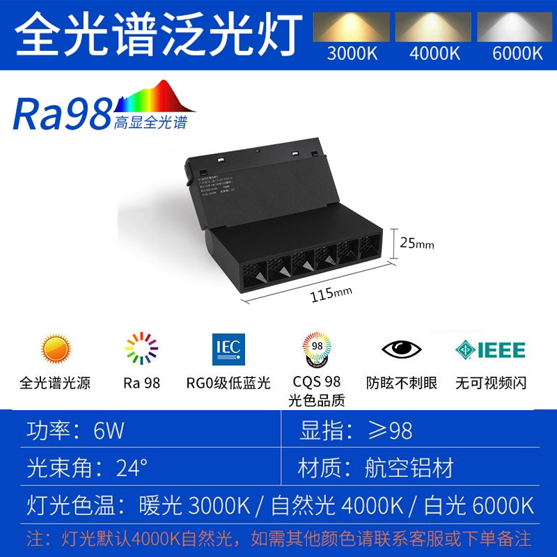 110mm folding lamp 6w (three years warranty, RA>95)