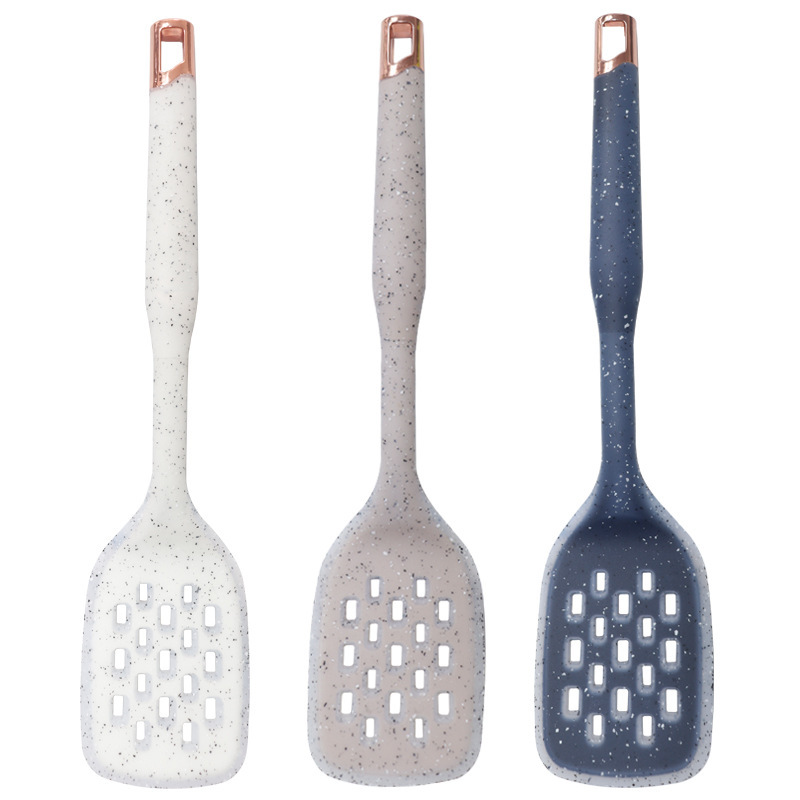 Espátula de silicona transfronteriza, cuchara de sopa, juego de 7 piezas, sartén antiadherente de grado alimenticio, pala de silicona, juego de utensilios de cocina de silicona para el hogar al por mayor