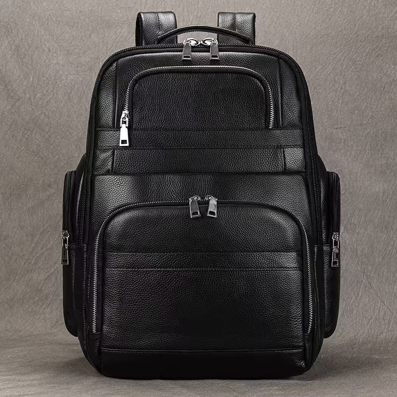 Herren Rucksack Aus Echtem Leder Für Business Und Reise_voghion.com