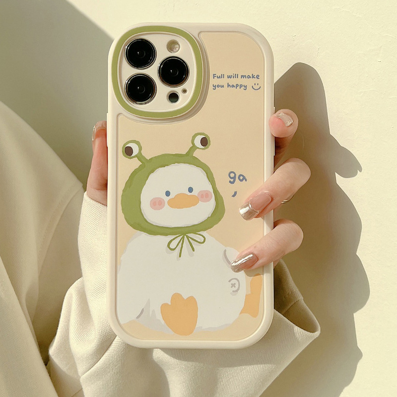 Cute and Adorable Duck iPhone 16 Phone Case Apple 17 Pro Max Protective Cover 12 Matte 13 Soft 11 Compatible 15