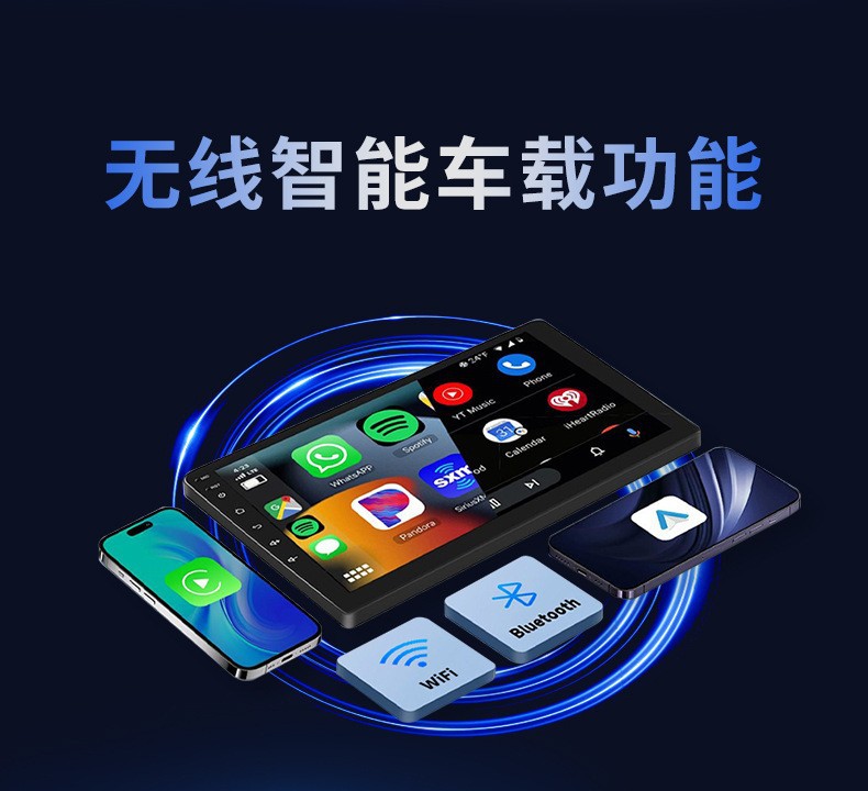 Original Car Wired to Wireless Carplay Box 2-in-1 Android Auto Smart Interconnection Box Plug and Play