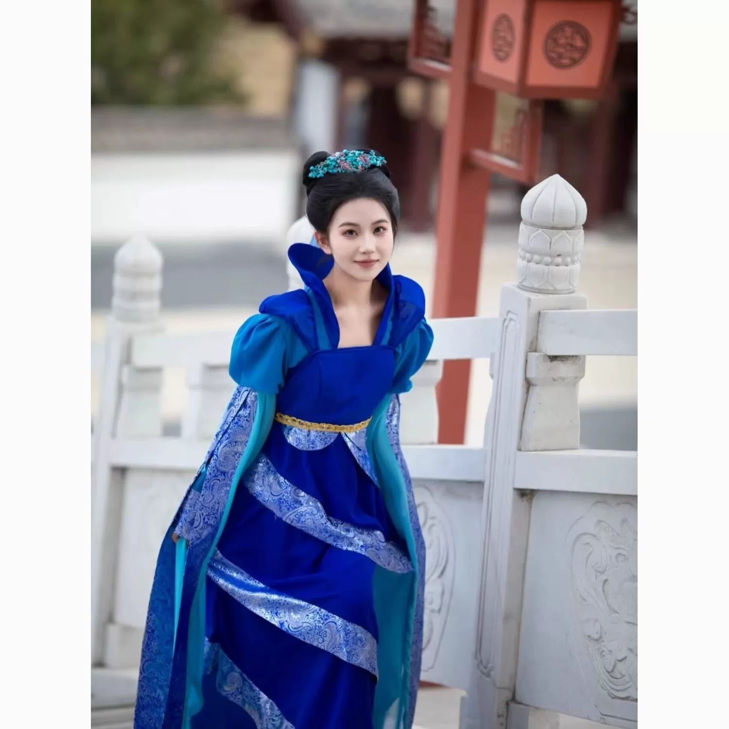 Струящееся сказочное платье с длинными рукавами, костюм Тан, женский костюм Ханфу, костюм Феникса, древнего города, путешествия, фотография, косплей, древний стиль