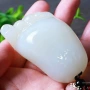 男女手把件佛足阿富汗玉