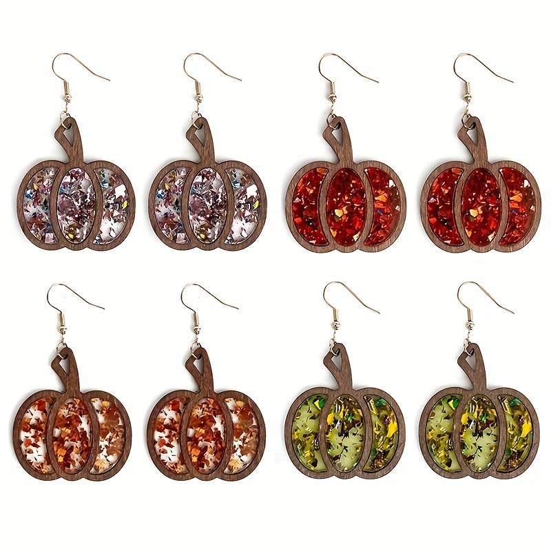 autumn retro earrings