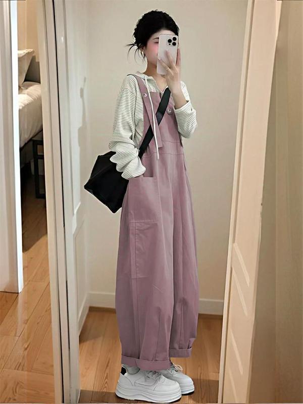 怠惰な風のカジュアルなファッションのスーツの女性のストライプの帽子の上着のピンクのバックのズボンの2つのセットの2025春の新型|undefined
