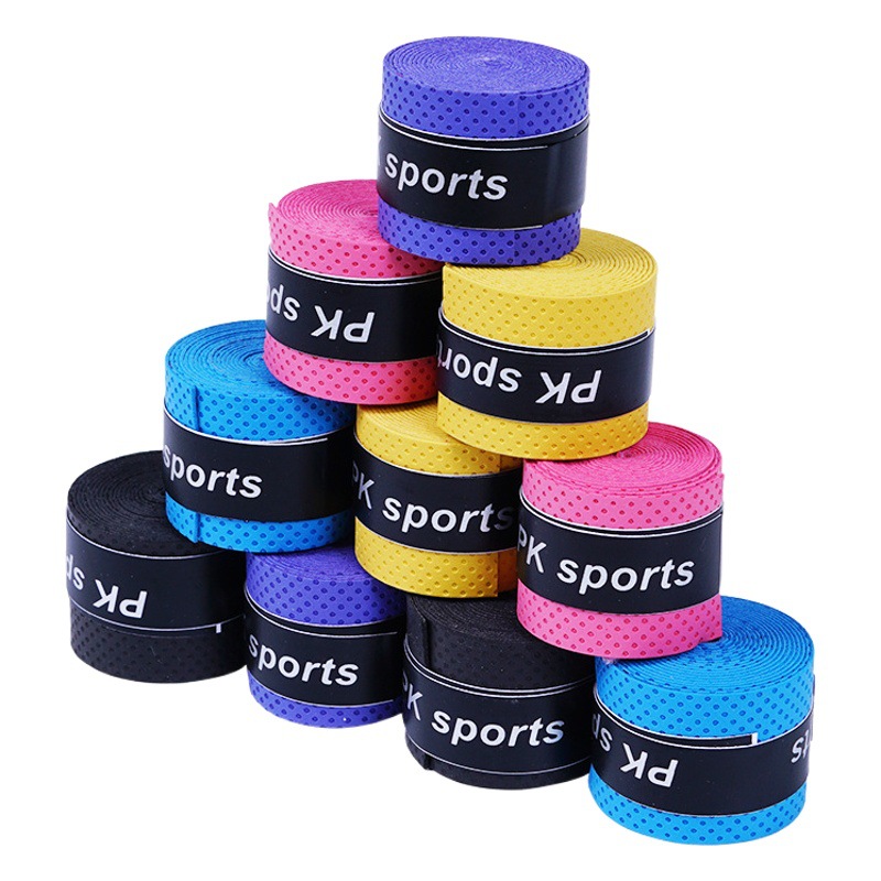 Barril cinturón absorbente de sudor elástico 60 piezas raqueta de bádminton pegamento de mano caña de pescar correa de bobinado caña de pescar agarre de color correa de bobinado