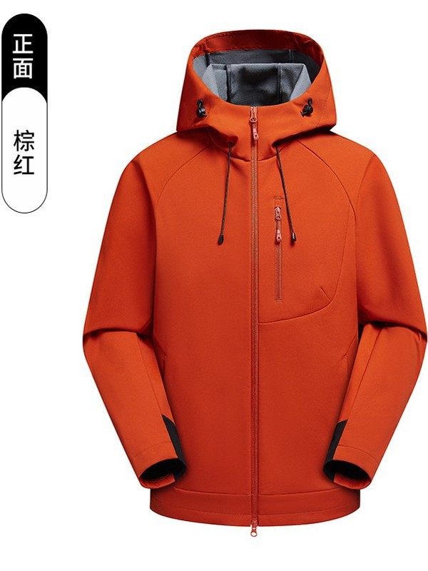 鸟家同款软壳衣男女秋冬防风防水徒步登山服连帽冲锋衣夹克外套LT|undefined