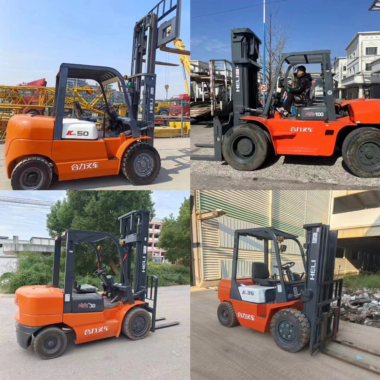 Consulta-Exportación Yancheng Carretilla elevadora de segunda mano Heli 3 toneladas 4 toneladas 5 toneladas 7 toneladas 8 toneladas Transmisión manual-automática