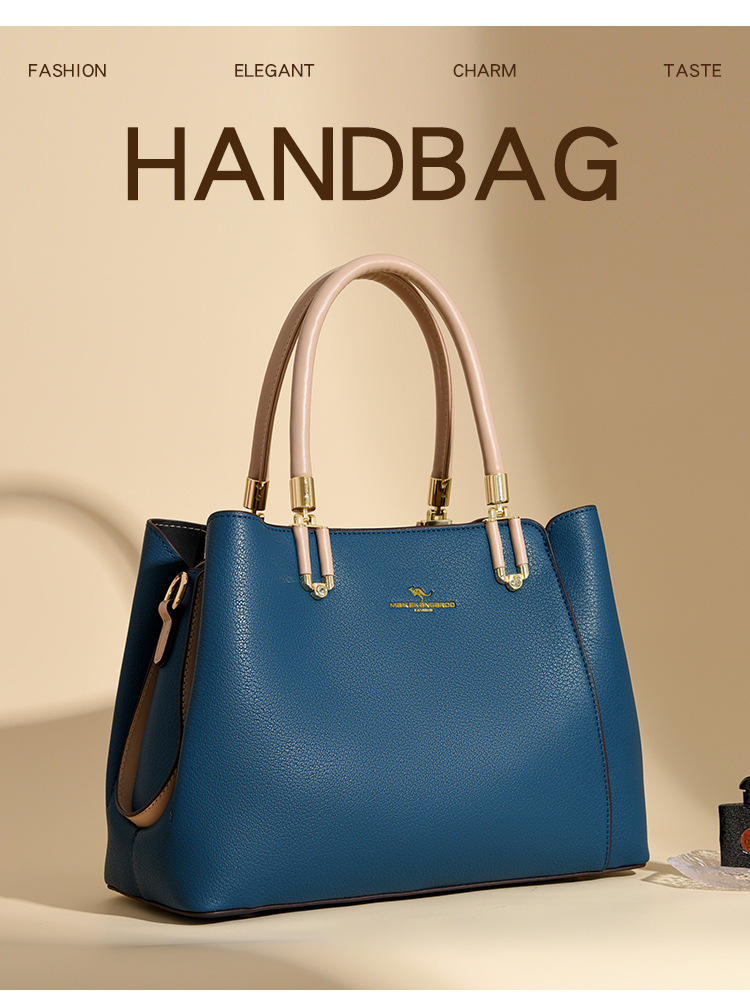 Composite Cowhide, Genuine leather Material Women's Medium Composite Cowhide Genuine Leather Solid Color Vintage Style Classic Style Square Zipper Crossbody Bag