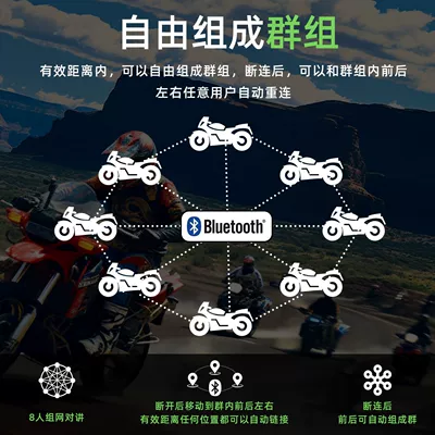 full-duplex group Bluetooth – Motorcycle Helmet Headset