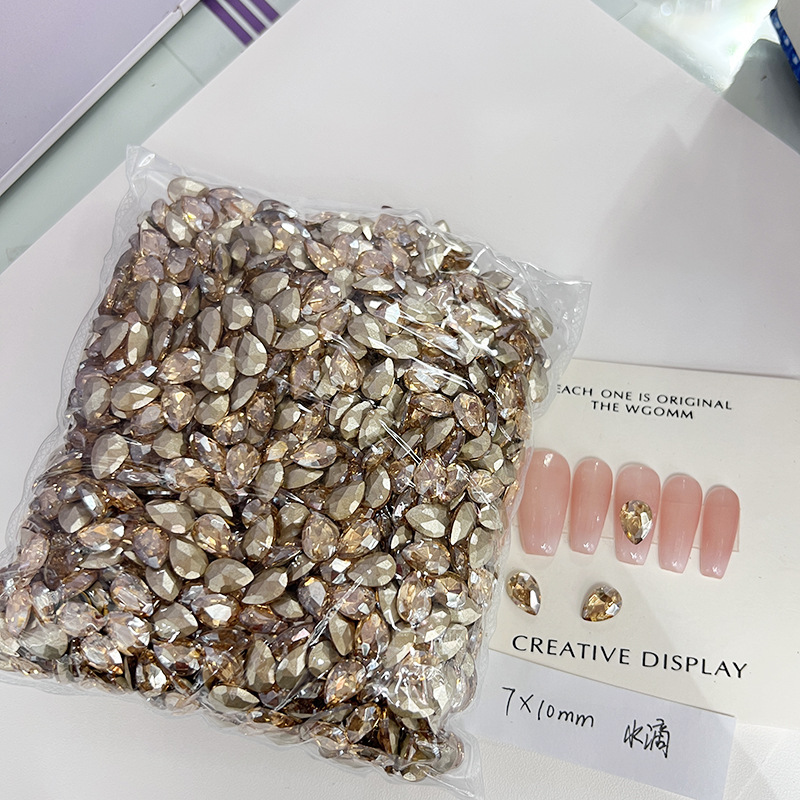 [KKK04-25] champagne water drop 7 * 10mm