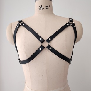 Sexy Personalized Sling Garments Sexy Decorated Leather Sex Supplies Bar Temptation Personal Fit Adjustable Black Boundle Clothes