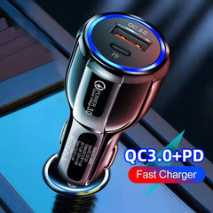 車載充電器携帯電話充電器QC3.0 PD車載シガレット変換器車充電器充電器充電器