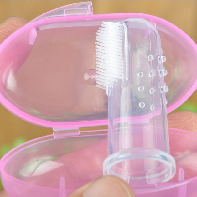 供应硅胶手指牙刷，矽胶婴儿牙刷，按摩牙刷，单个盒子包装