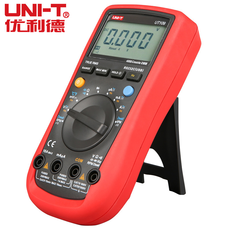 深圳优利德代理商供应UT109手持式汽车万用表 UNI-T汽车多用表