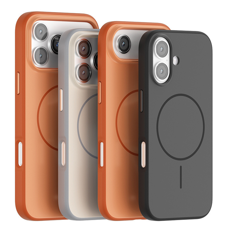 高级感撞色Magsafe磁吸适用iPhone17苹果17ProMax手机壳17Air简约|undefined