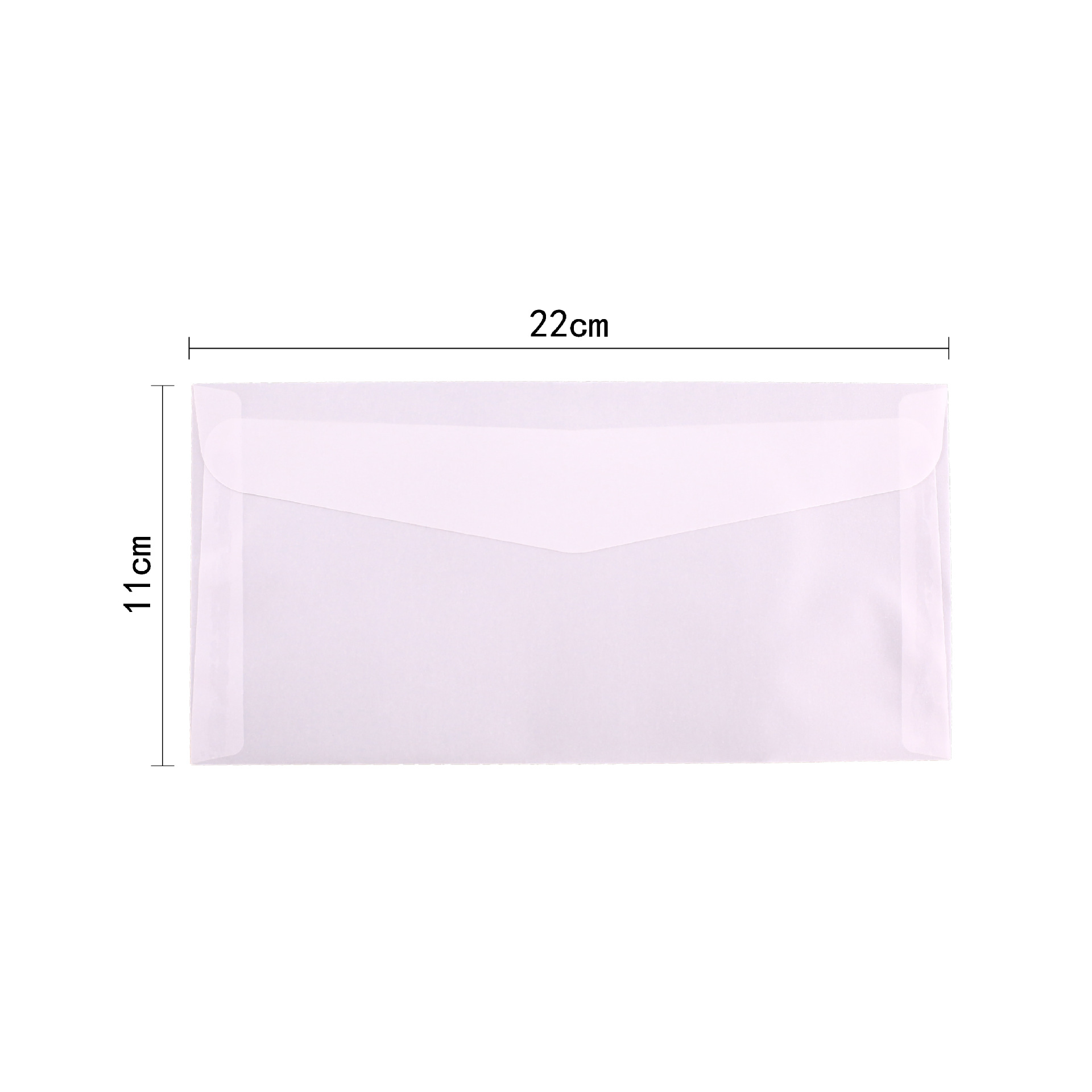 Sobres de papel de ácido sulfúrico transparente al por mayor bolsa de embalaje de invitación de boda tarjeta de bronceado manicura de sentido avanzado bolsa de sobres en blanco