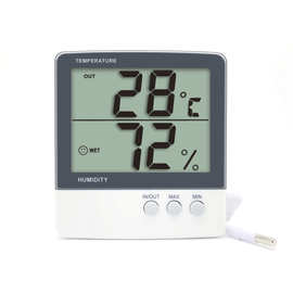 厂家批发 数字温湿度表 外置温度传感器 家用电子温湿度计 HTC-3