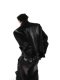 2024 Original Niche Crocodile Shoulder Pad PU Leather Jacket Stitching Design Sense Jacket Senior Top Men