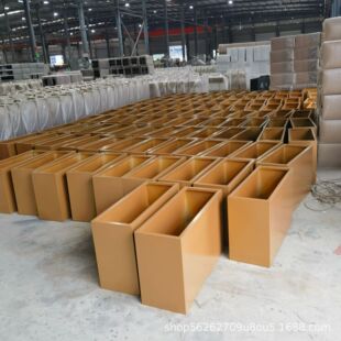 Stainless Steel Flower Box Outdoor Wrought Iron Partition Fence Combination Outdoor Municipal Flower Trough Tree Box Road Step Frame