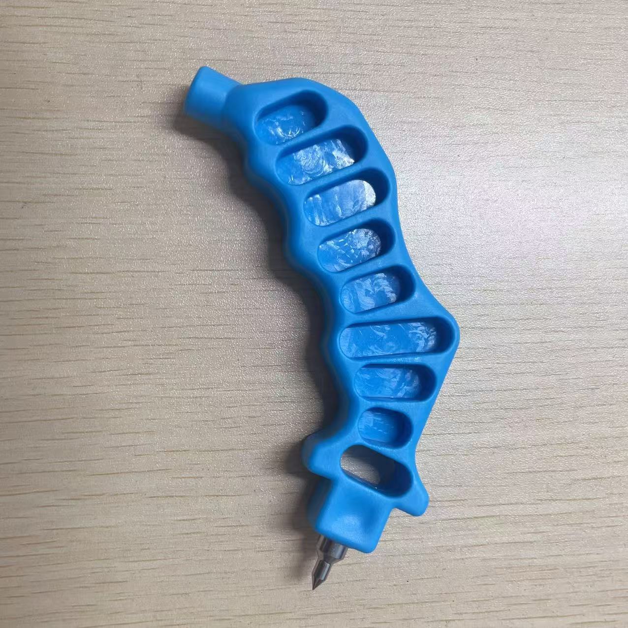 4mm azul tubo PE perforador punta punta goteo flecha goteo cabeza de goteo boca abajo inyector de inyección abertura micro spray instalación de goteo