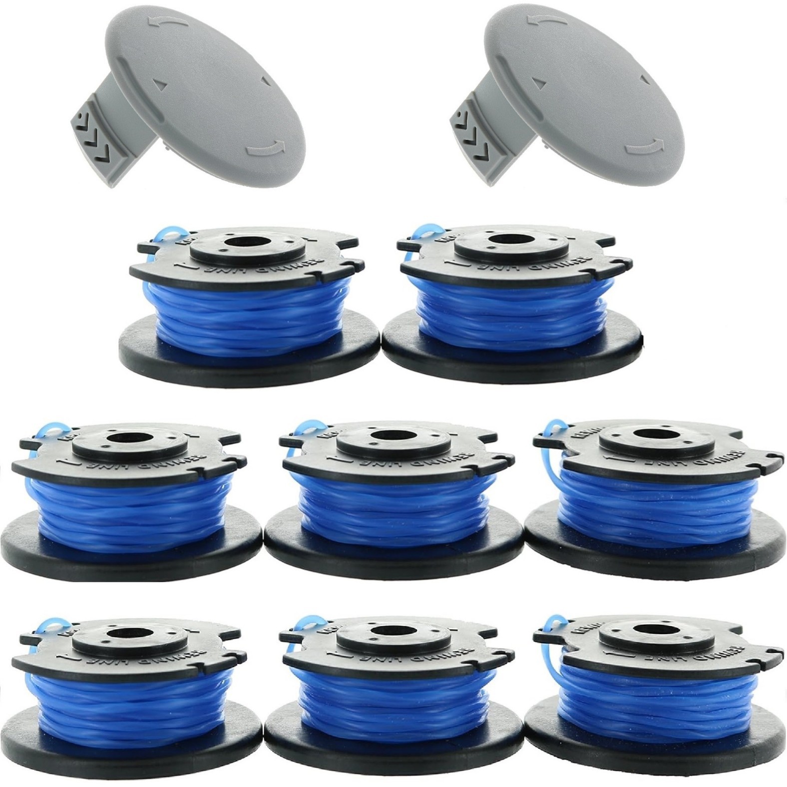 适用Ryobi AC14RL3A线轴/AC14HCA线轴盖打草头线圈割草绳 8+2套装