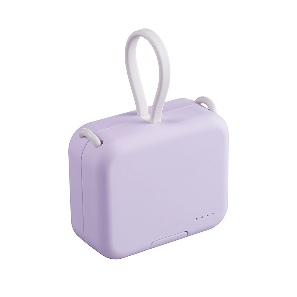 2023 Nieuwe Mini Handtas Back Clip Bank Wordt geleverd met Dual Line Opvouwbare Draagbare Standaard Mobiele Voeding_voghion.com