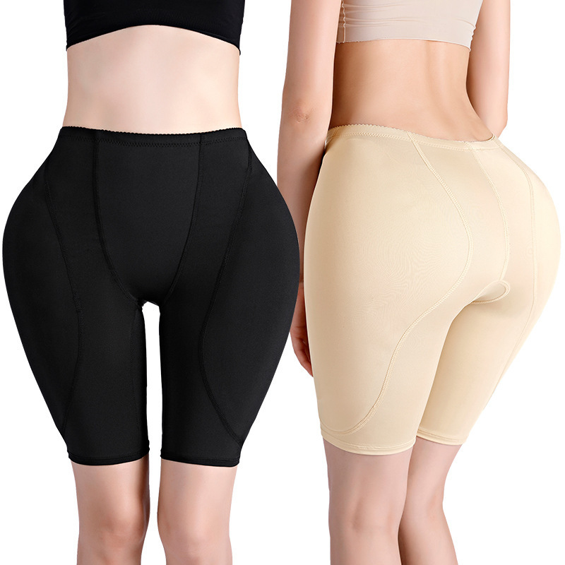 Cross-Border Low-Waist Tummy Control Pants with Fake Butt Pads for Hip Enhancement, Butt Lift, Hip Enlargement, Sponge Pads for Buttocks Enhancement, Waist Shaping, and Flat-Angle Shapewear for Women
