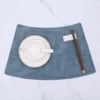 Fabric fan-shaped light blue
