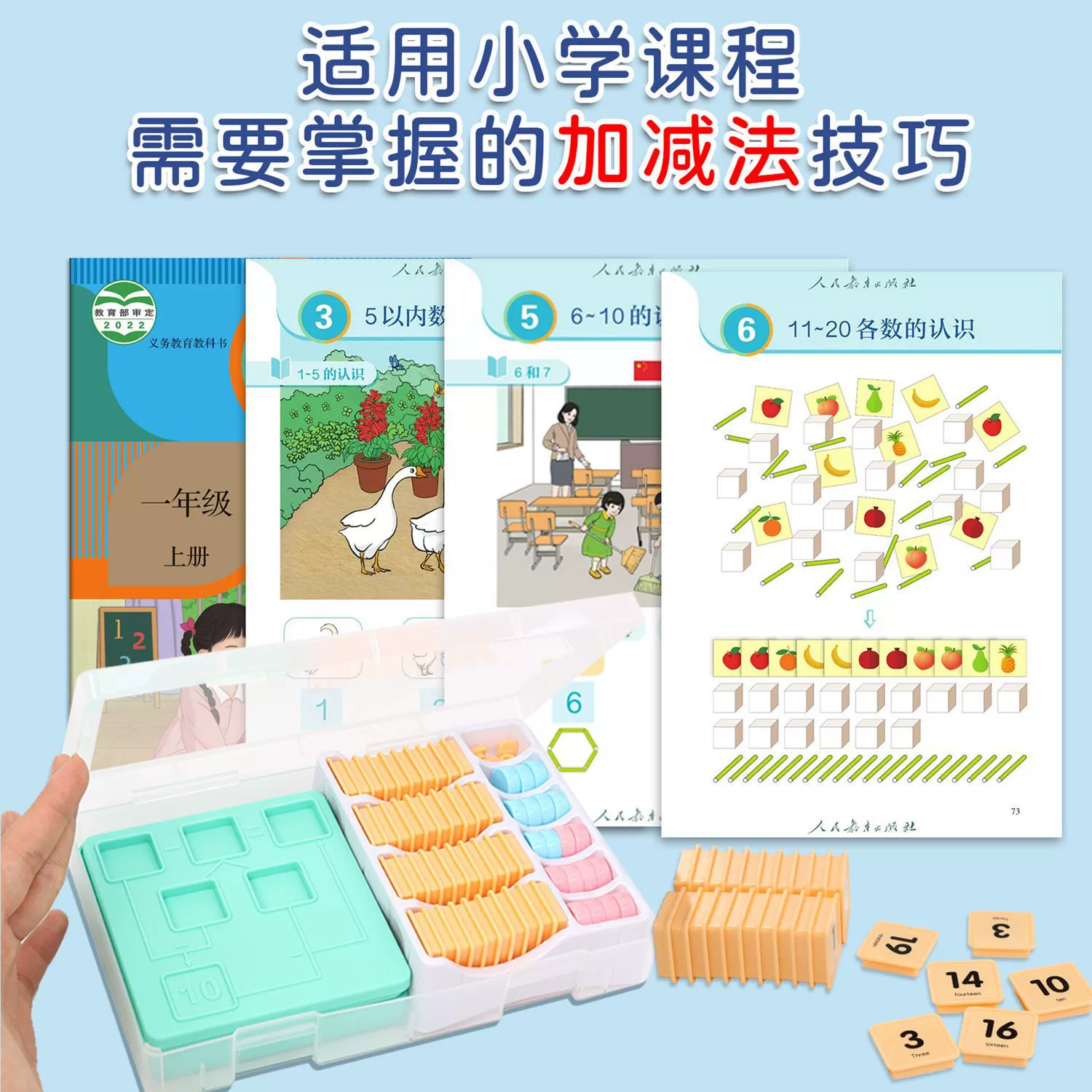 Complete set of training tools for primary school students to add and subtract thinking