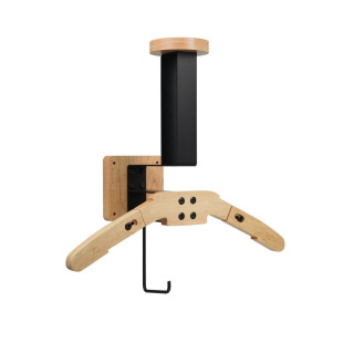 Wooden tactical equipment finishing rack police equipment solid wood hanger wall-mounted motorcycle helmet storage rack