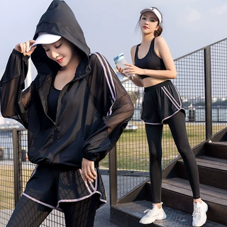 新款瑜伽服加绒女套装健身房跑步服网红晨跑瑜伽背心加绒冬季大码