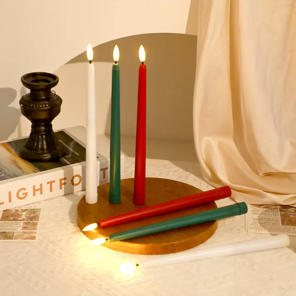 电子蜡烛灯法式浪漫氛围感布置道具蜡烛灯仿真led电子遥控蜡烛灯