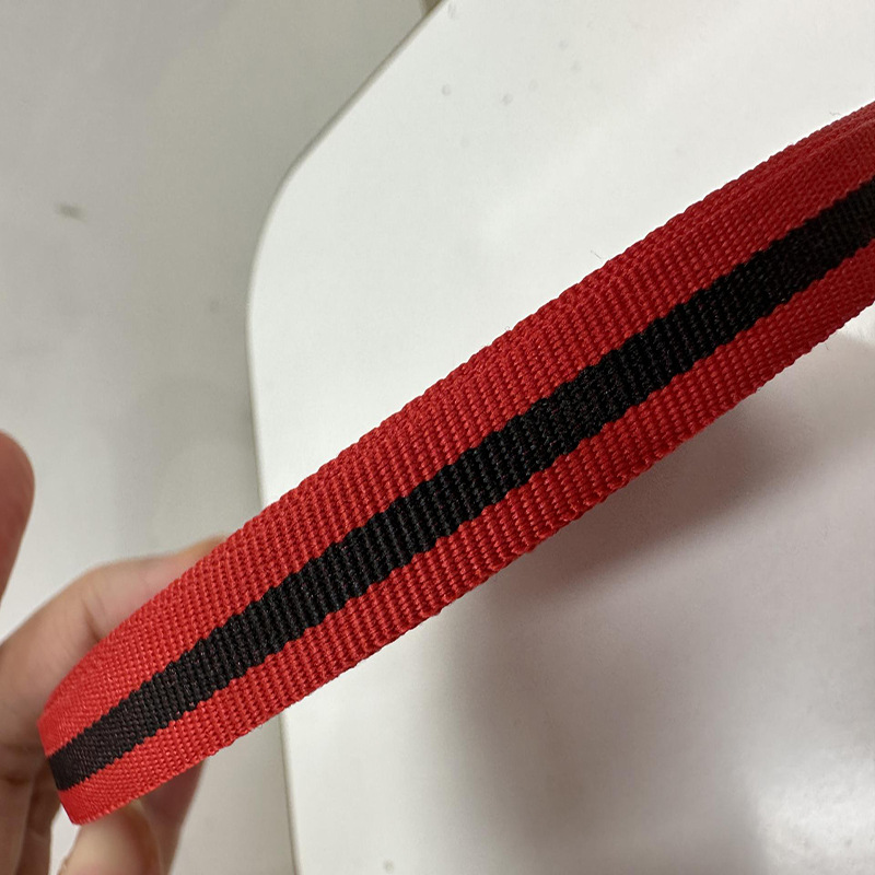 Cinta de poliéster-algodón a rayas de tres colores multi-especificación cinta a juego de color ropa hogar textil cinta fábrica en stock al por mayor