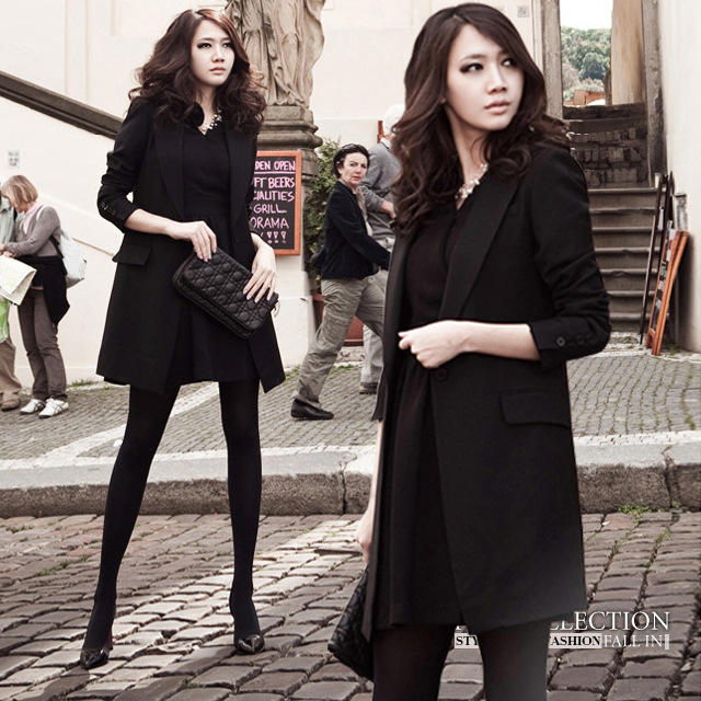 Slim Mid-Length Suit Jacket for Women 2025 Spring & Fall Professional Elegant Waist Slimming Look Fat mm Large Size Suit Top
