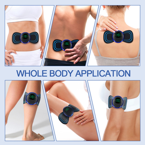 Cross-border mini meridian massager smart shoulder and neck massager EMS pulse cervical massage patch whole body physiotherapy device