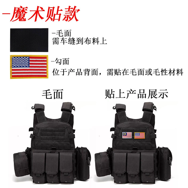 Браслет на запястье с Velcro, рюкзак, квадратная нашивка, шляпа, нашивка, с вышивкой