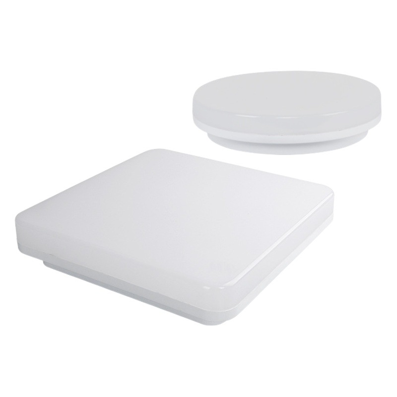 Lámpara de techo LED de triple protección, diseño simple redondo y cuadrado, resistente a la humedad, adecuada para baño, balcón, dormitorio, cocina y pasillo.