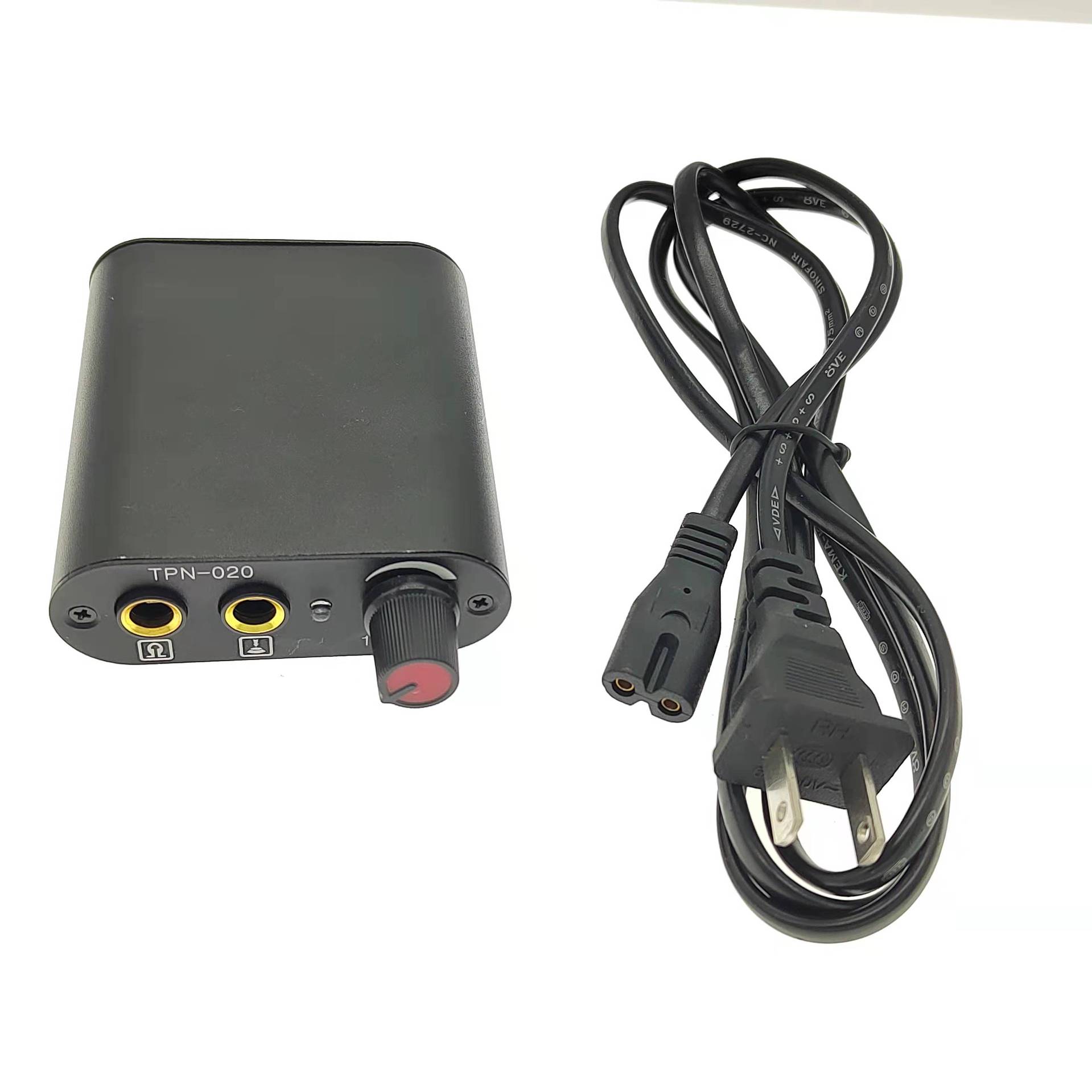 [Fuente de la fábrica] tatuaje productos tatuaje accesorios portátil negro adaptador ajustable tatuaje mini fuente de alimentación