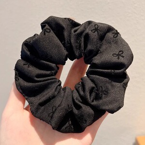 法式温柔大肠发圈女高级感扎发头绳小众百搭发绳慵懒风低马尾发饰|undefined