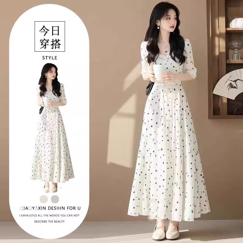 White dress Spring New Women's Clothing White Moonlight French Elegant Slimming Cold Style Unique Chic Skirt White dress Spring New Women's Clothing White Moonlight French Elegant Slimming Cold Style Unique Chic Skirt