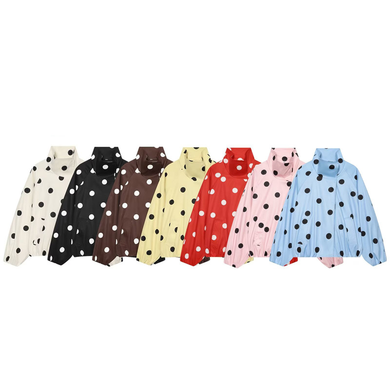 ZA Foreign Trade Wholesale European and American Style Women's Clothing Commuting Style Polka Dot Aviator Jacket 8372236 250 ZA Foreign Trade Wholesale European and American Style Women's Clothing Commuting Style Polka Dot Aviator Jacket 8372236 250