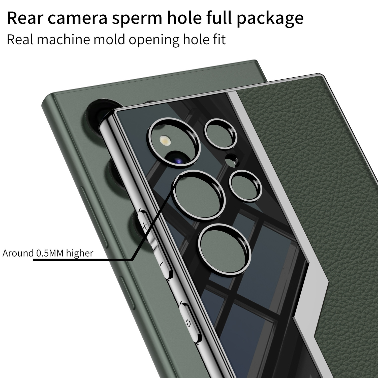 Sul-coreano Samsung Ultra supercar couro galvanizado dobrável adequado S24Plus capa de telefone protetora S24_voghion.com