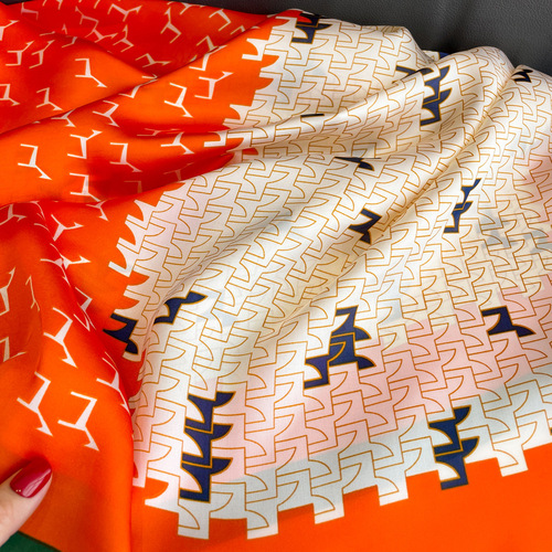Hangzhou silk western style long Jiangnan style summer travel sun protection silk scarf for women to wear as a scarf and shawl for dual use