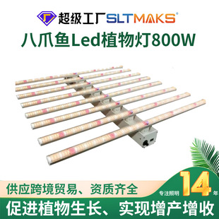 Octopus led plant light 800W indoor full spectrum dimmable greenhouse planting growth fill light