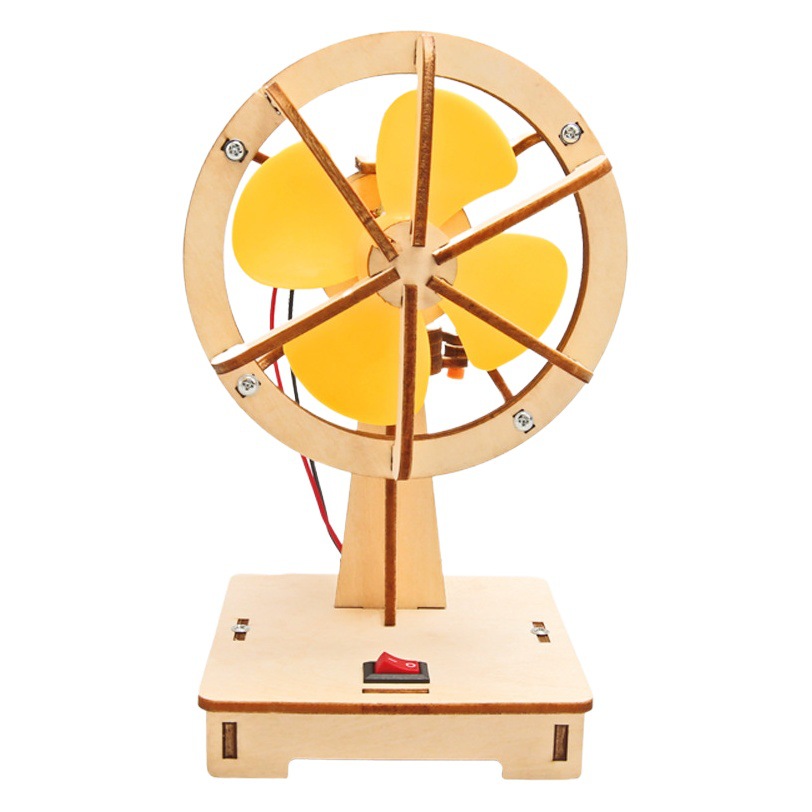 Pequeña producción científica DIY eléctrico sacudiendo ventilador estudiantes de primaria y secundaria experimento científico STEM Educación Ciencia y Educación Equipo